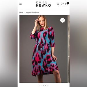 Kate Hewko leopard glam dress